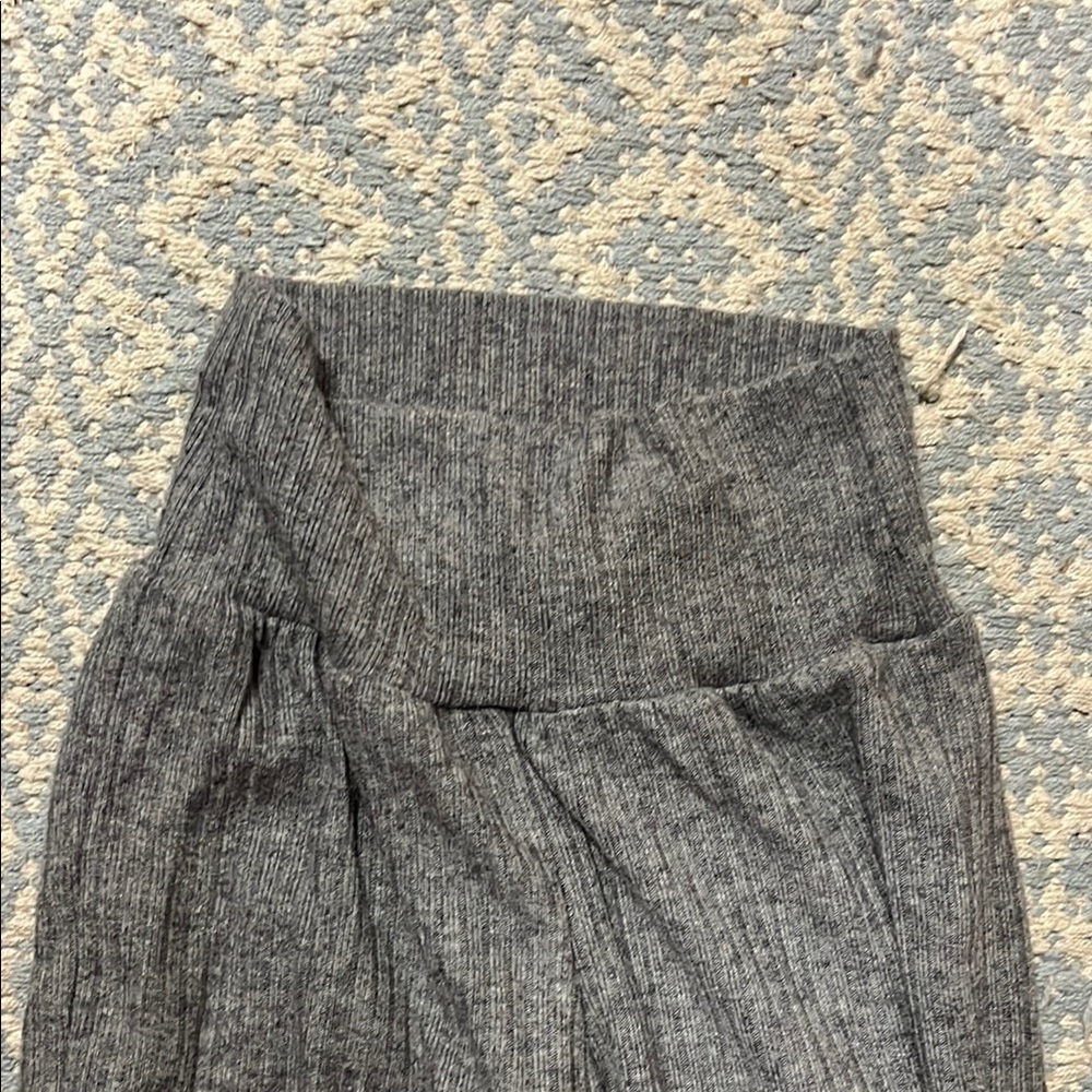 Gray Women's Ribbed Pants - Picture 3 of 4